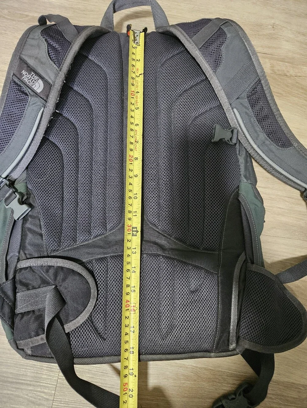 The North Face Surge Backpack Gray Black Laptop Travel School Bag